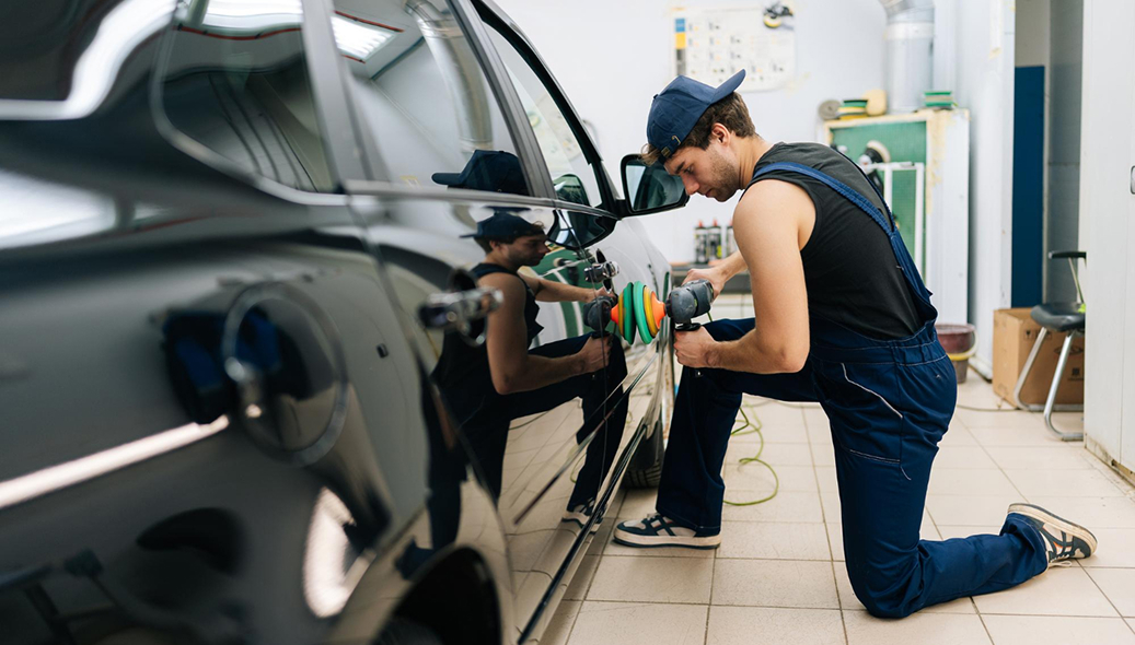 Genuine replacement parts used for luxury car repairs in Melbourne workshop